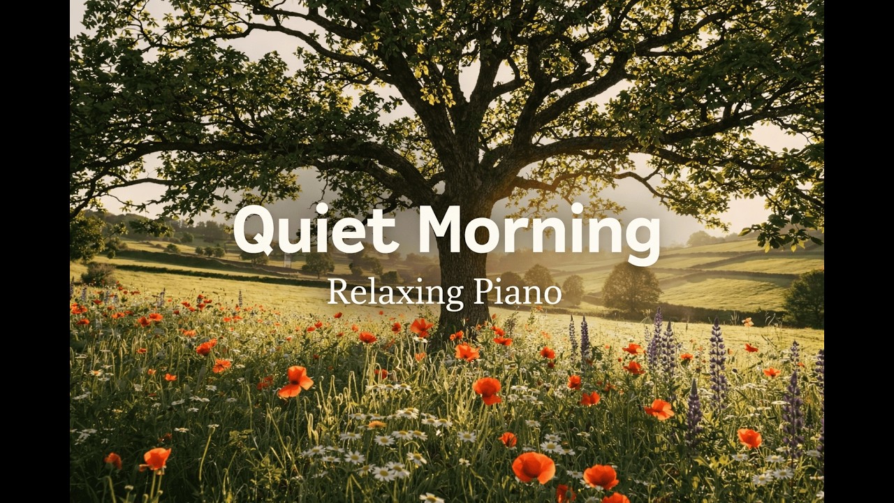 QUIET MORNING IN THE COUNTRYSIDE | RELAXING PIANO MUSIC & NATURE AMBIENCE