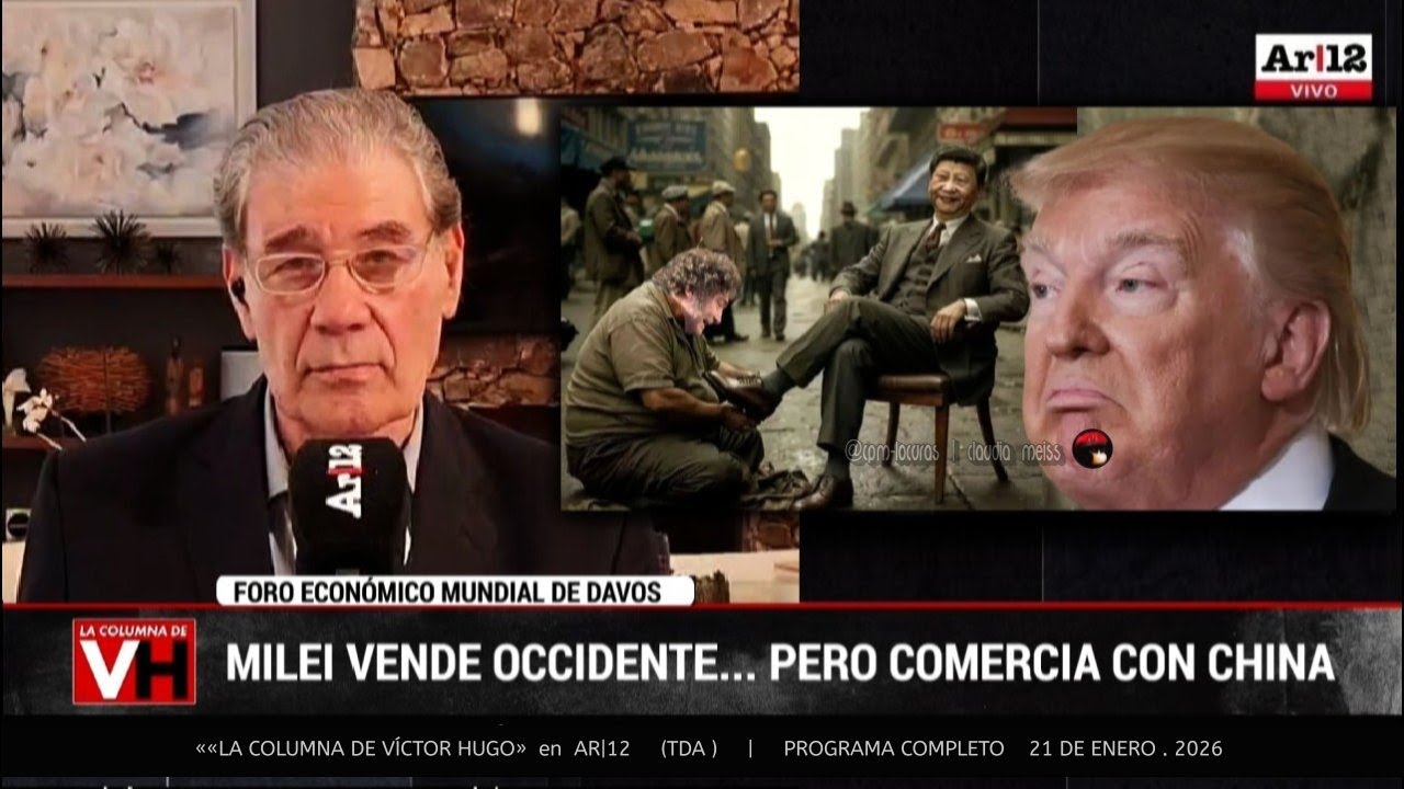 «LA COLUMNA DE VÍCTOR HUGO» en AR|12  (TDA)  |  Programa completo  21 de enero 2026