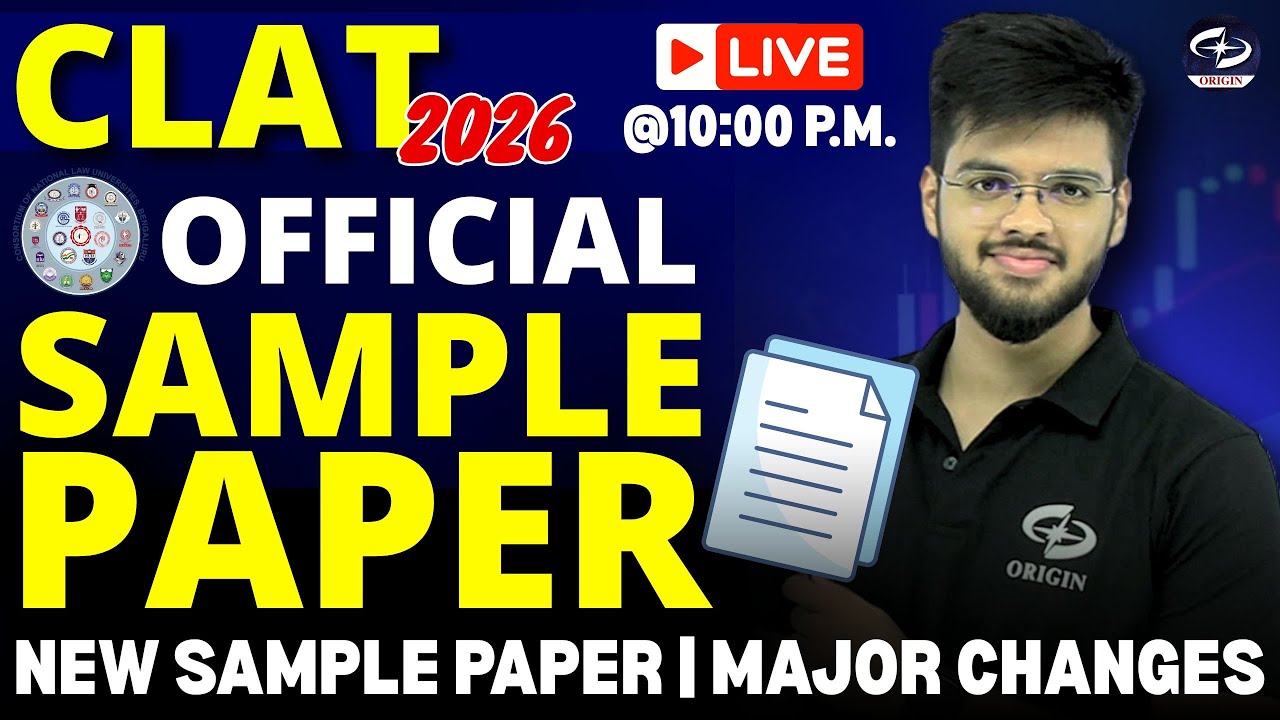 CLAT 2026 Sample Paper Analysis | New Sample Paper | CLAT Exam Preparation | Abhyuday Pandey