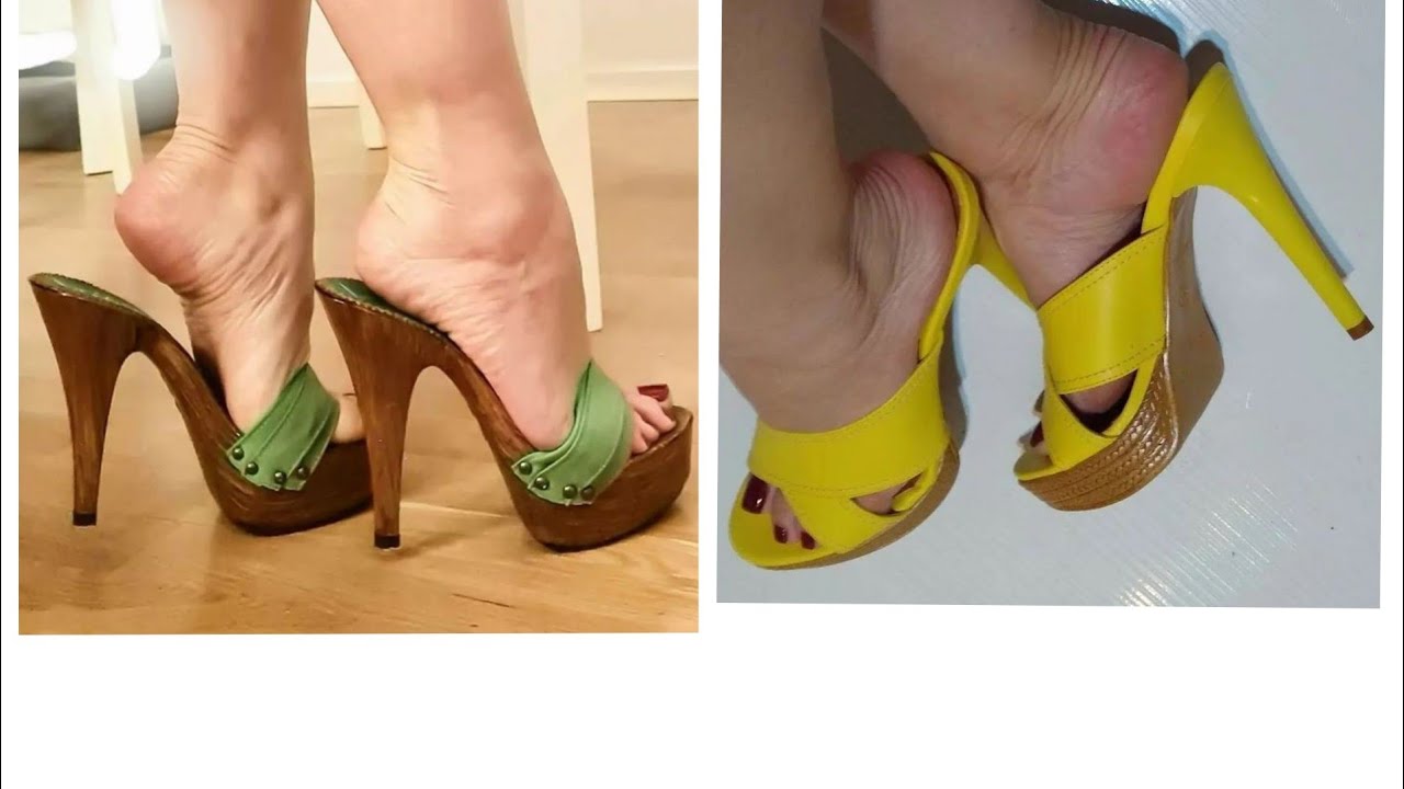 New and fantastic collection of  wooden platform high heel mule for ladies.