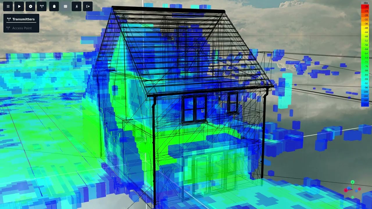 Phase Tracing demo: Wi-Fi leakage from a house