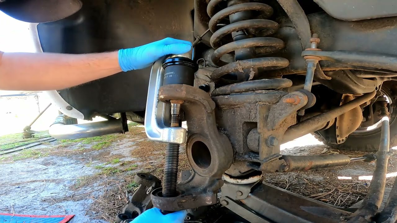 Replacing upper and lower ball joints on a 2005 ram 3500 4wd