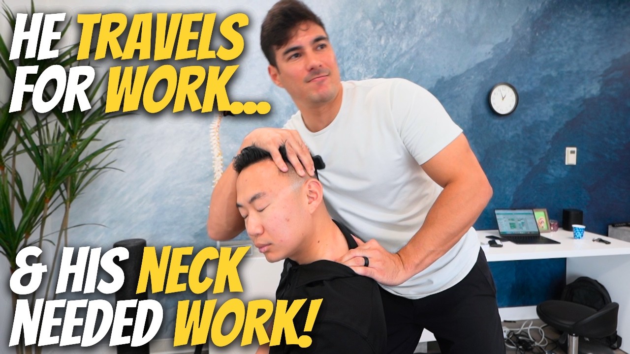 Improving His Neck's Range of Motion! | Full Chiropractic Treatment With Dr. Tyler Bigenho