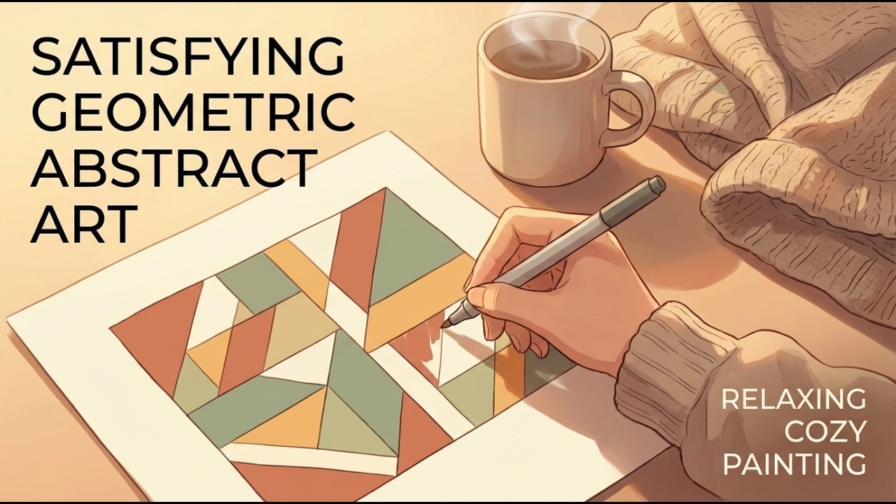Soothing Abstract Geometry | Relaxing Marker Art to Calm Your Mind
