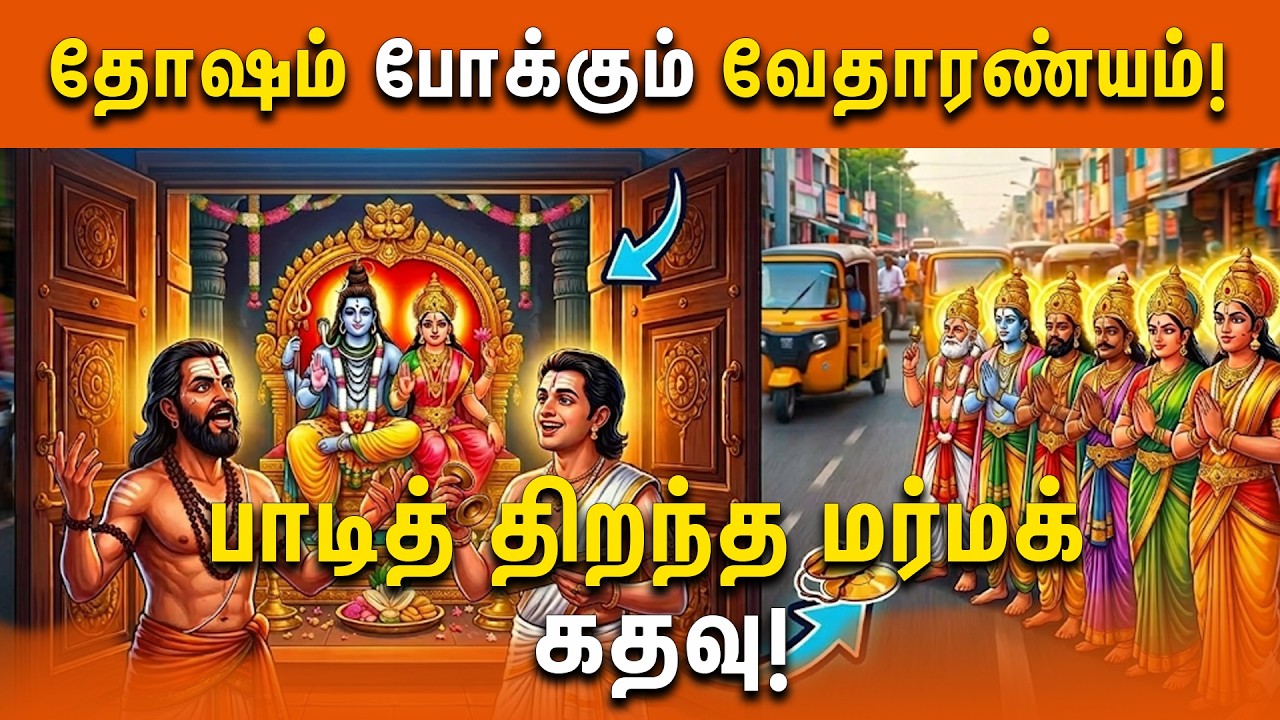 தோஷம் போக்கும் வேதாரண்யம்! | பாடித் திறந்த மர்மக் கதவு | Vedaanyeswarar | Vedaranyam