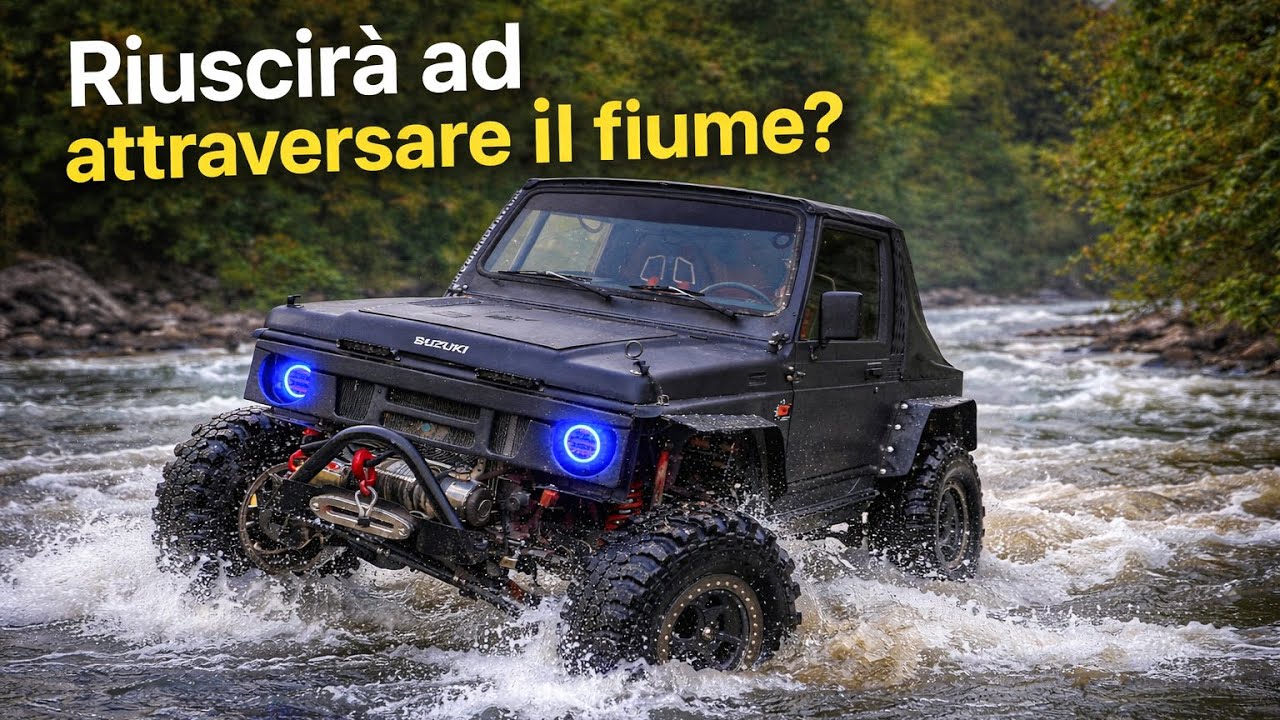SUZUKI SAMURAI OFF-ROAD: Test Guado in Fiume Profondo! [4x4 Extreme]