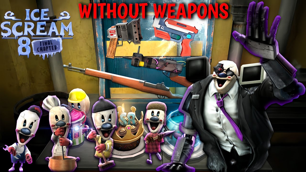 ICE SCREAM 8 WITHOUT USING WEAPONS FULL GAMEPLAY | @noobgamer666 @TechnoGamerzOfficial