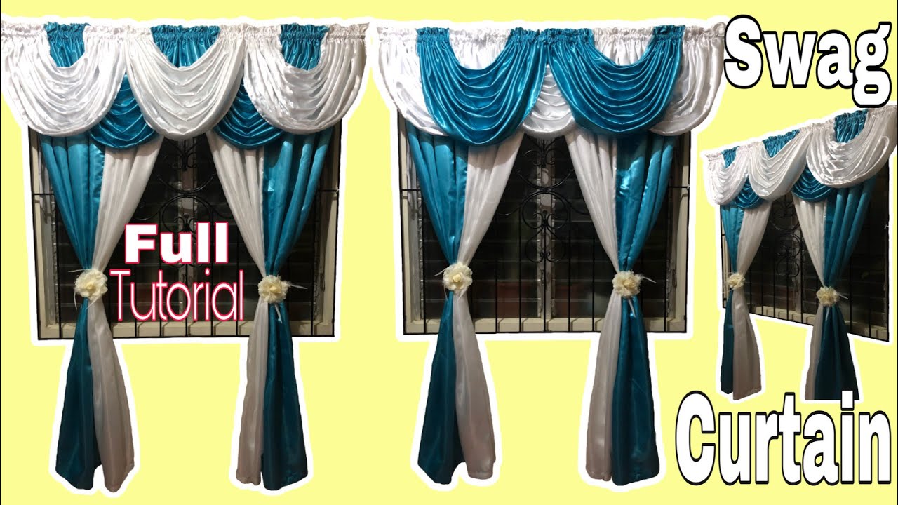 How to make a SWAG CURTAIN | + Full Tutorial For Beginners | Inday S@stri