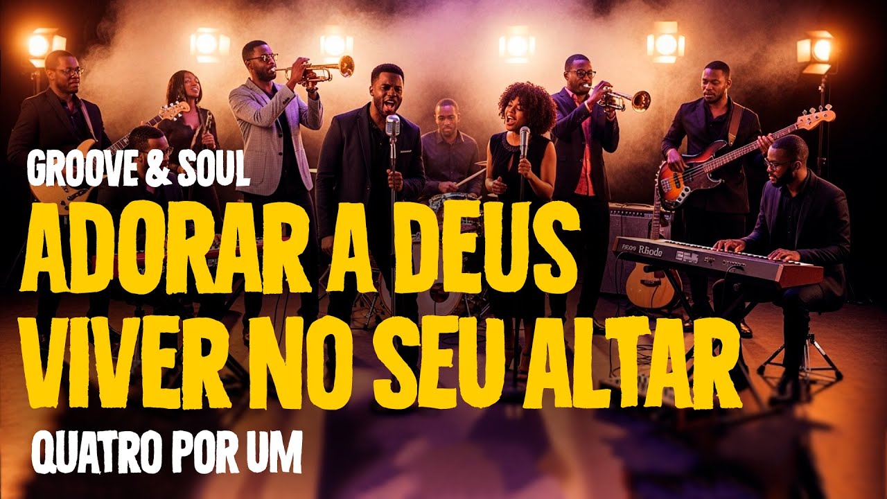 ADORAR A DEUS em GROOVE | BLACK MUSIC | (COVER BLACK & SOUL) | (COVER QUATRO POR UM)