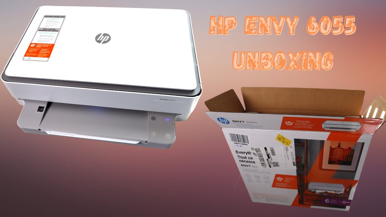 Распаковка, настройка и обзор HP Envy 6055e