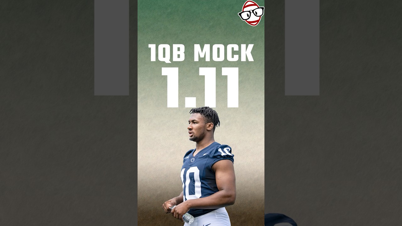 Nicholas Singleton was pick 1.11 in our 1QB Mock Draft