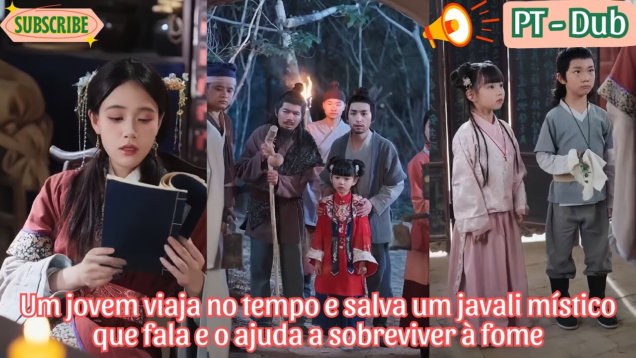 Um jovem viaja no tempo e salva um javali místico que fala e o ajuda a sobreviver à fome