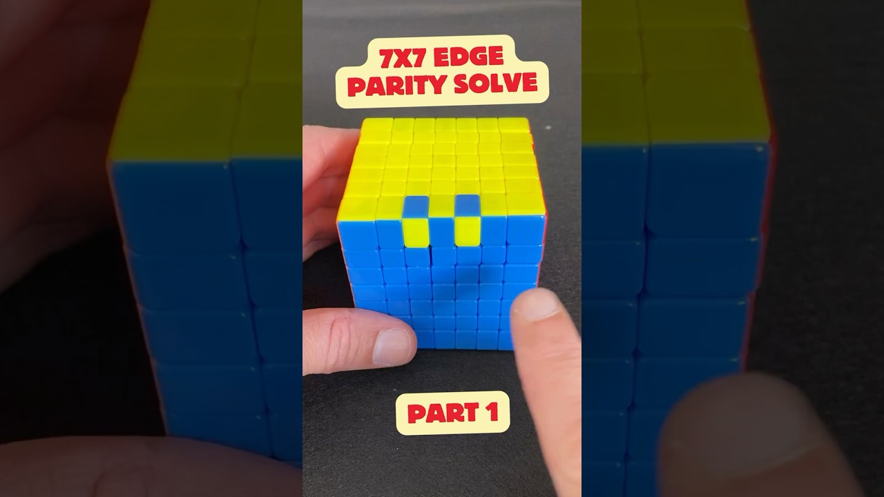7x7 cube edge parity explained STEP 1
