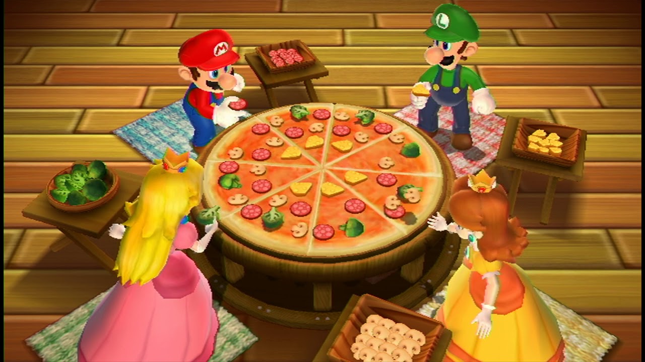 Mario Party 9 (Wii) - Pizza Me Mario (Minigame)
