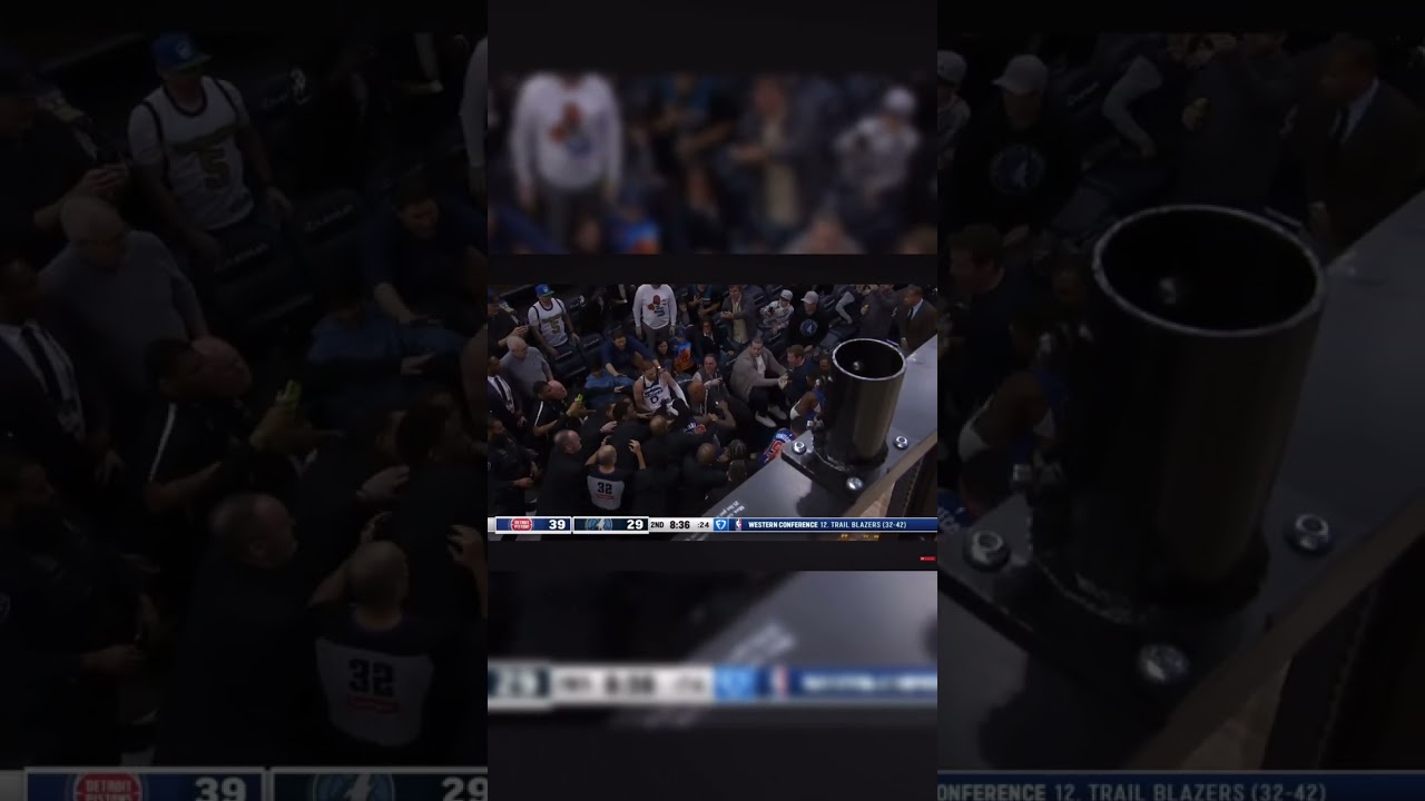 7 players ejected in a HUGE FIGHT 😡😤 #nbafight #shorts
