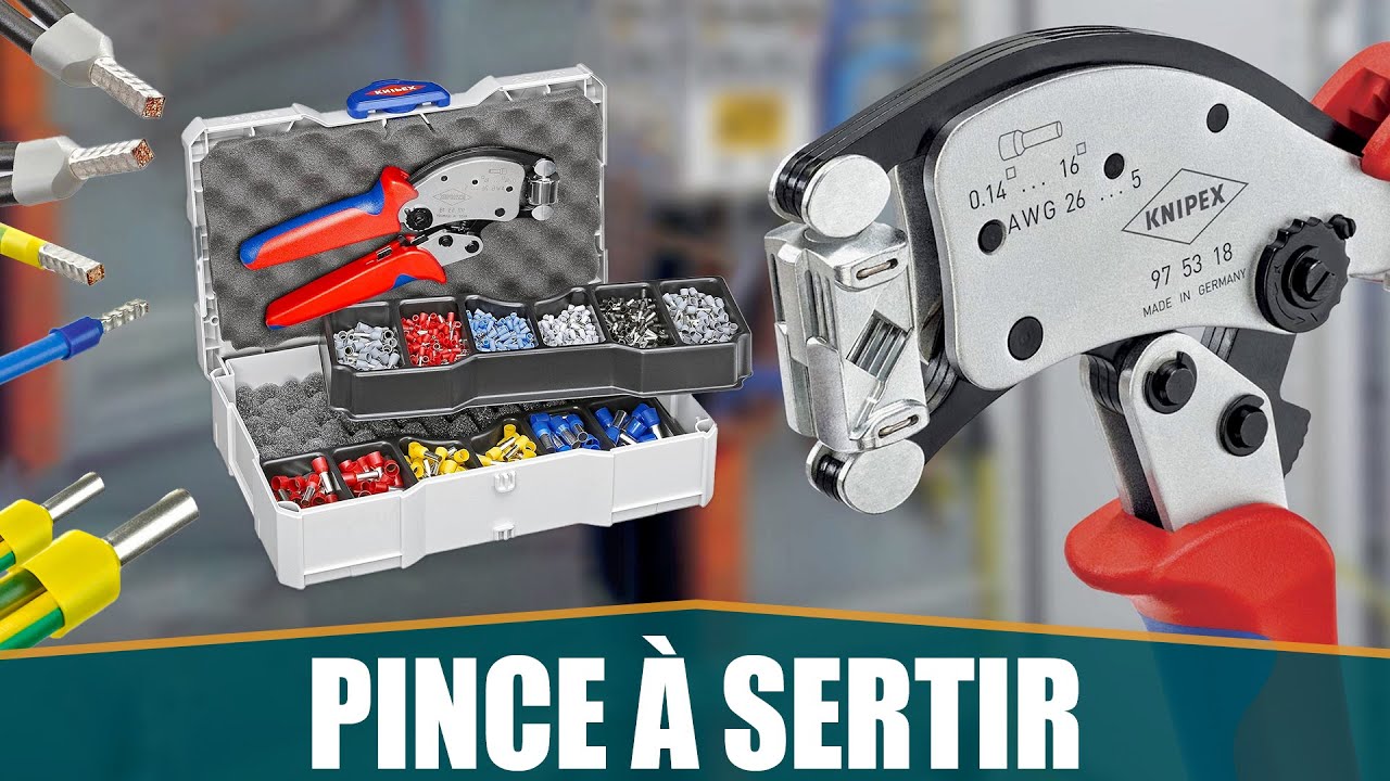 LA MEILLEURE PINCE À SERTIR (Tête rotative) - KNIPEX Twistor16®