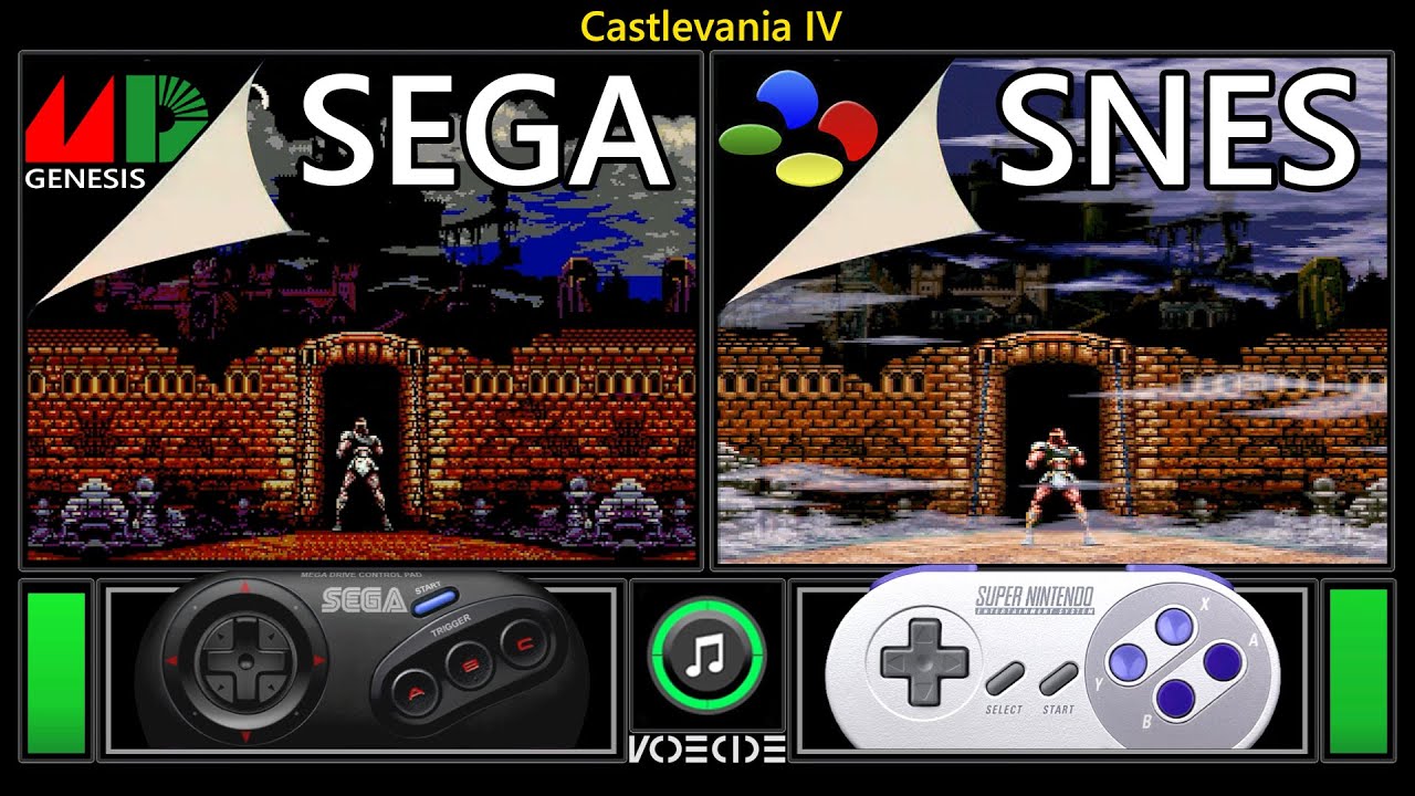 [NEW Demo] Castlevania IV (Sega Genesis vs SNES) Real Hardware Comparison