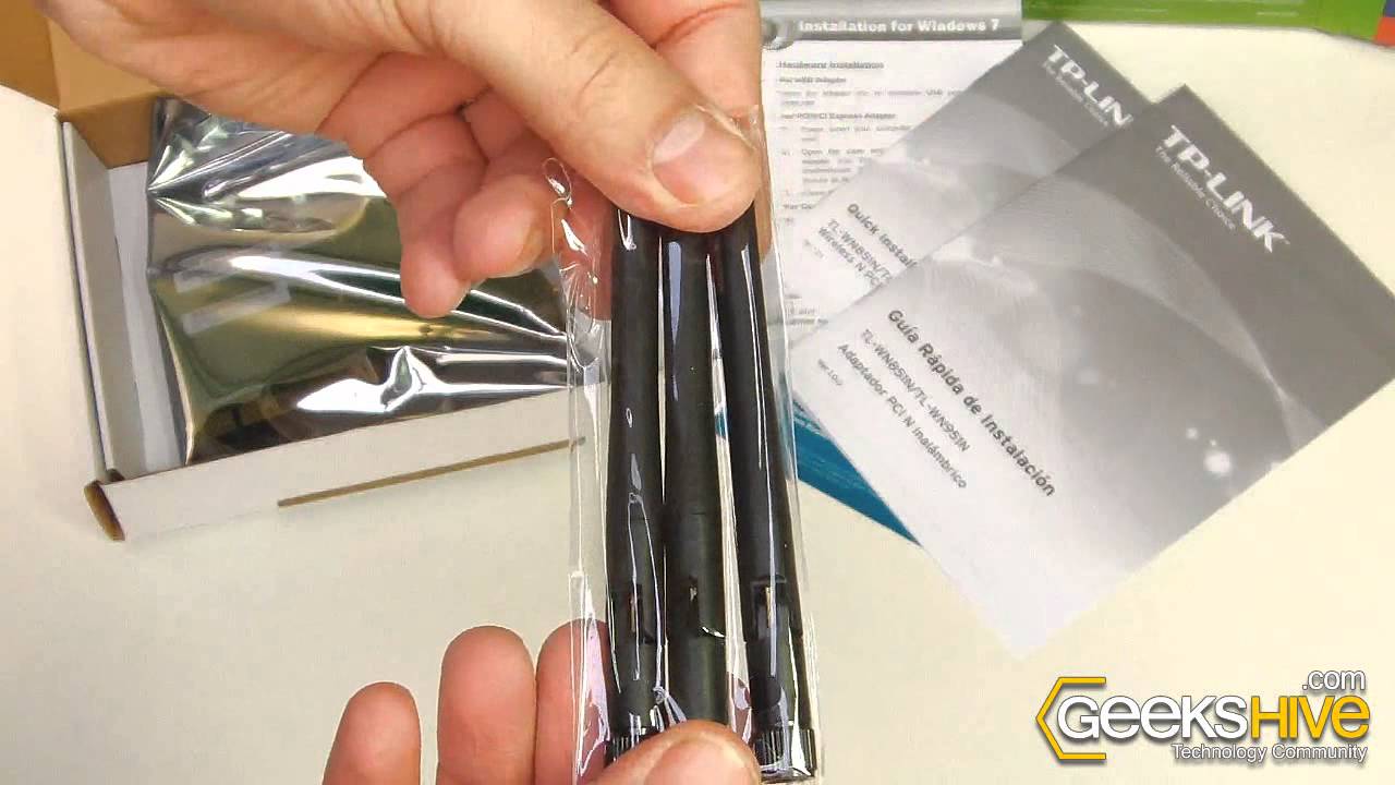 300Mbps Wireless N PCI Adapter TL-WN951N TP-Link - Unboxing by www.geekshive.com