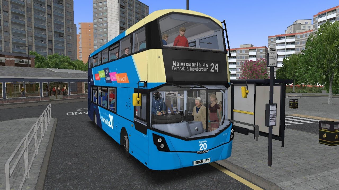 OMSI 2 | Sheffield's 20 On Yorkshire 3.0 Route 24 | MS Masterdeck (Streetdeck)