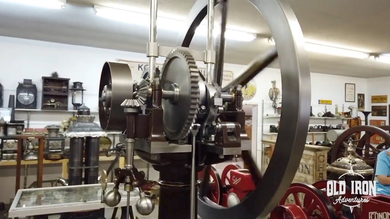 World's OLDEST Internal Combustion Engine! - Replica 1867 Otto & Langen Atmospheric Engine