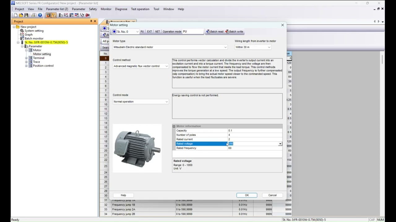 Mitsubishi FR‑E800 VFD Autotuning Tutorial FR‑Configurator2 Setup Explained