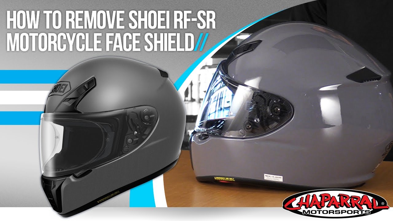 How To Replace Shoei RF-SR Motorcycle Helmet Face Shield at Chapmoto.com