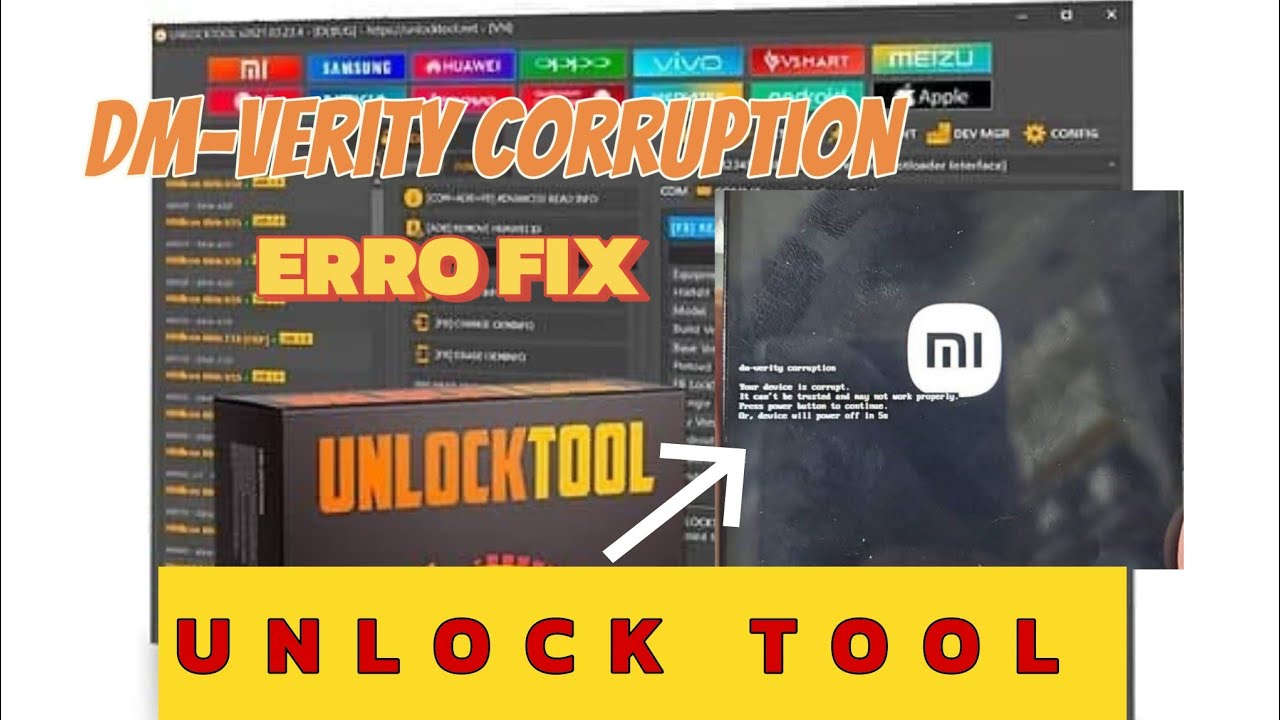 How to Fix All Redmi DM-Verity Corruption #foryou #unlocktool #error 