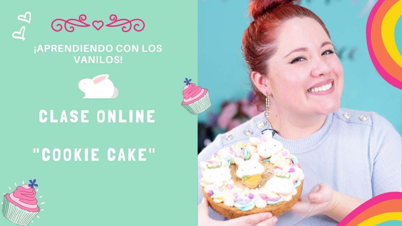 Clase GRATIS - Cómo hacer un cookie cake fácil y delicioso (galleta gigante como pastel)