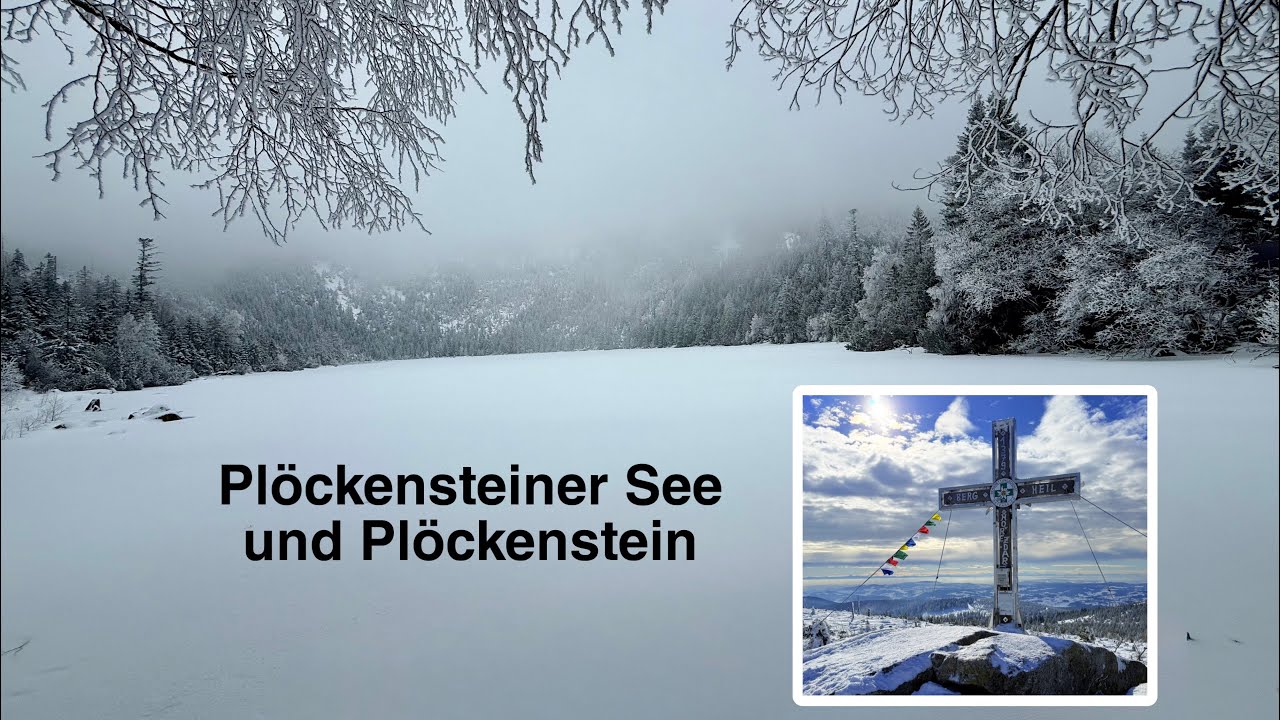 Plöckensteiner See (Gletschersee) und Plöckenstein 
