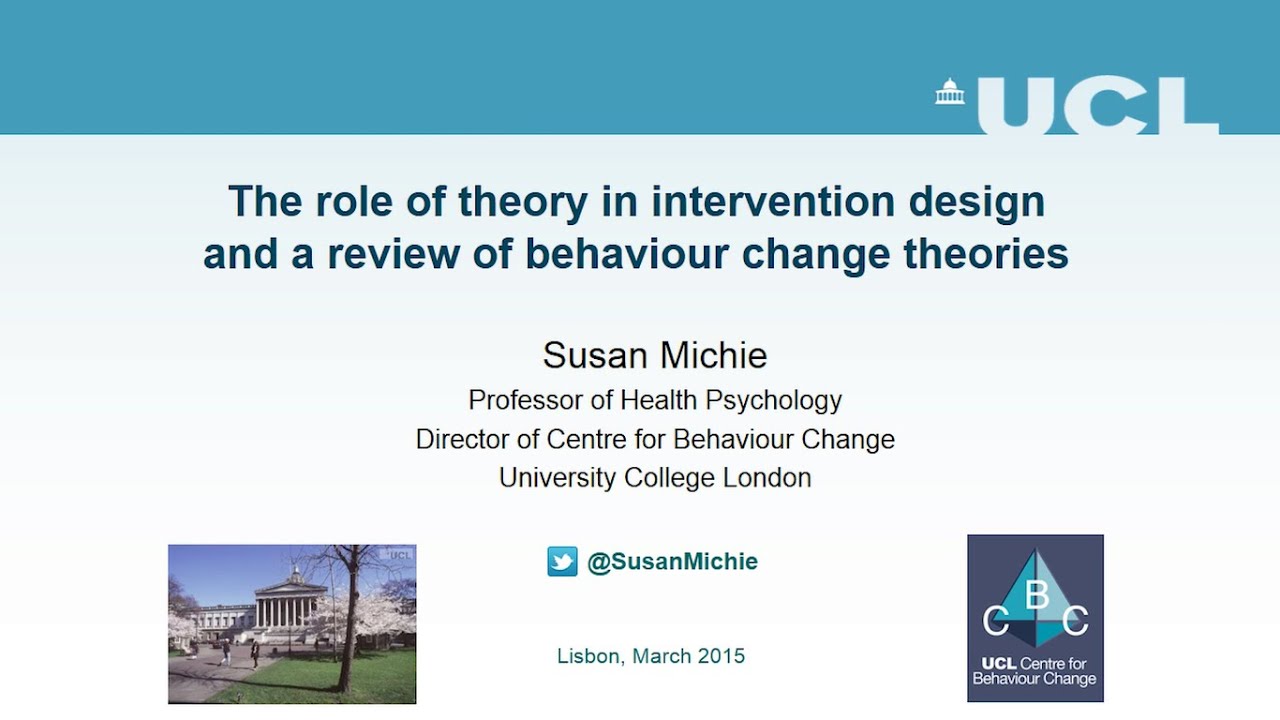 The role of theory in intervention design and a review of behaviour change theories