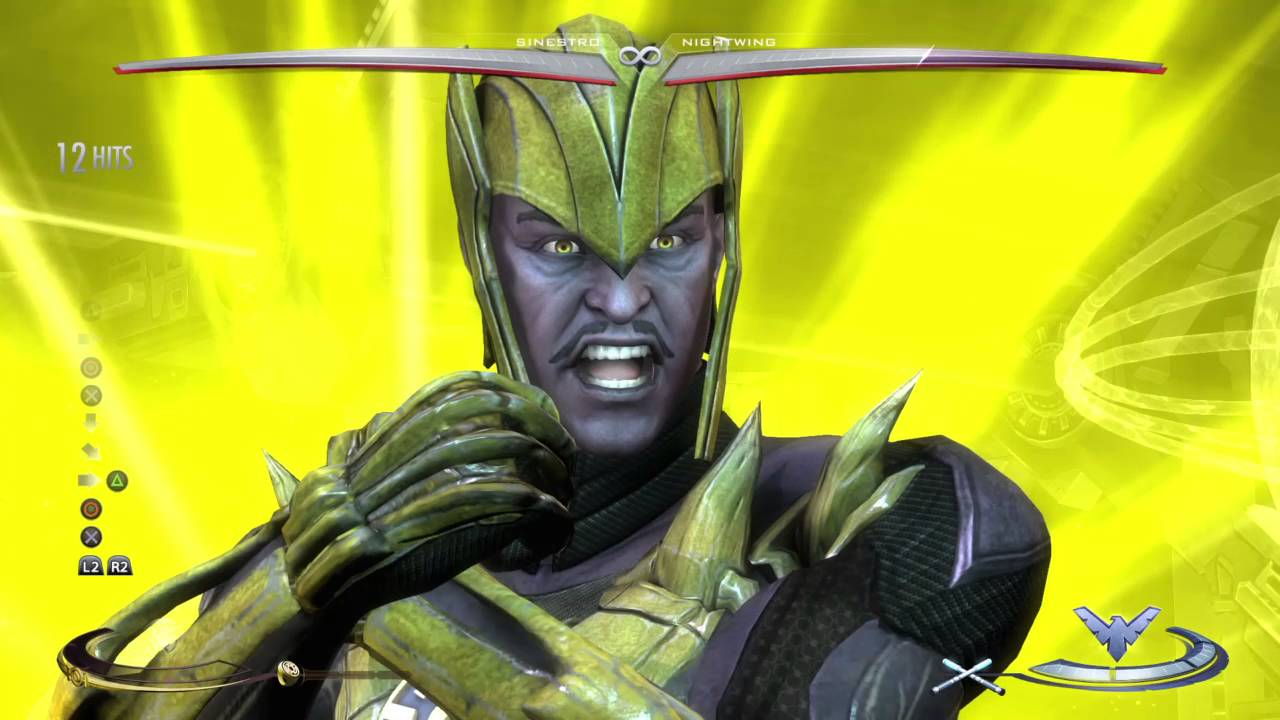Injustice Sinestro Max Damage Super Move Combo