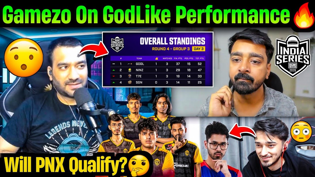 Gamezo React GodLike On Top In Bgis Round 4📈💛 GodLike Target Today😯 Ankiiibot Shocked By Saumraj😱
