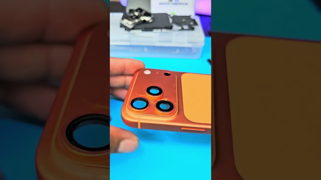 Reparación de iPhone 17 Pro Max destruido.