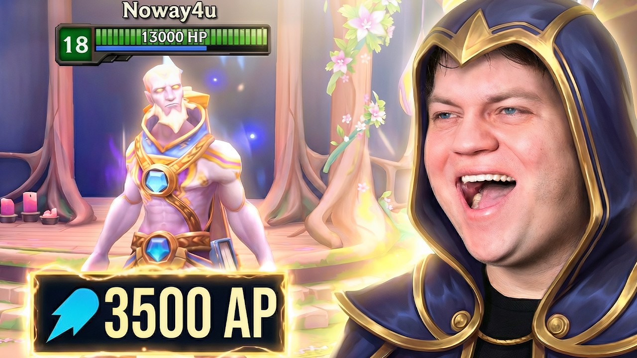 Ryze mit 3.500AP und 13.000HP