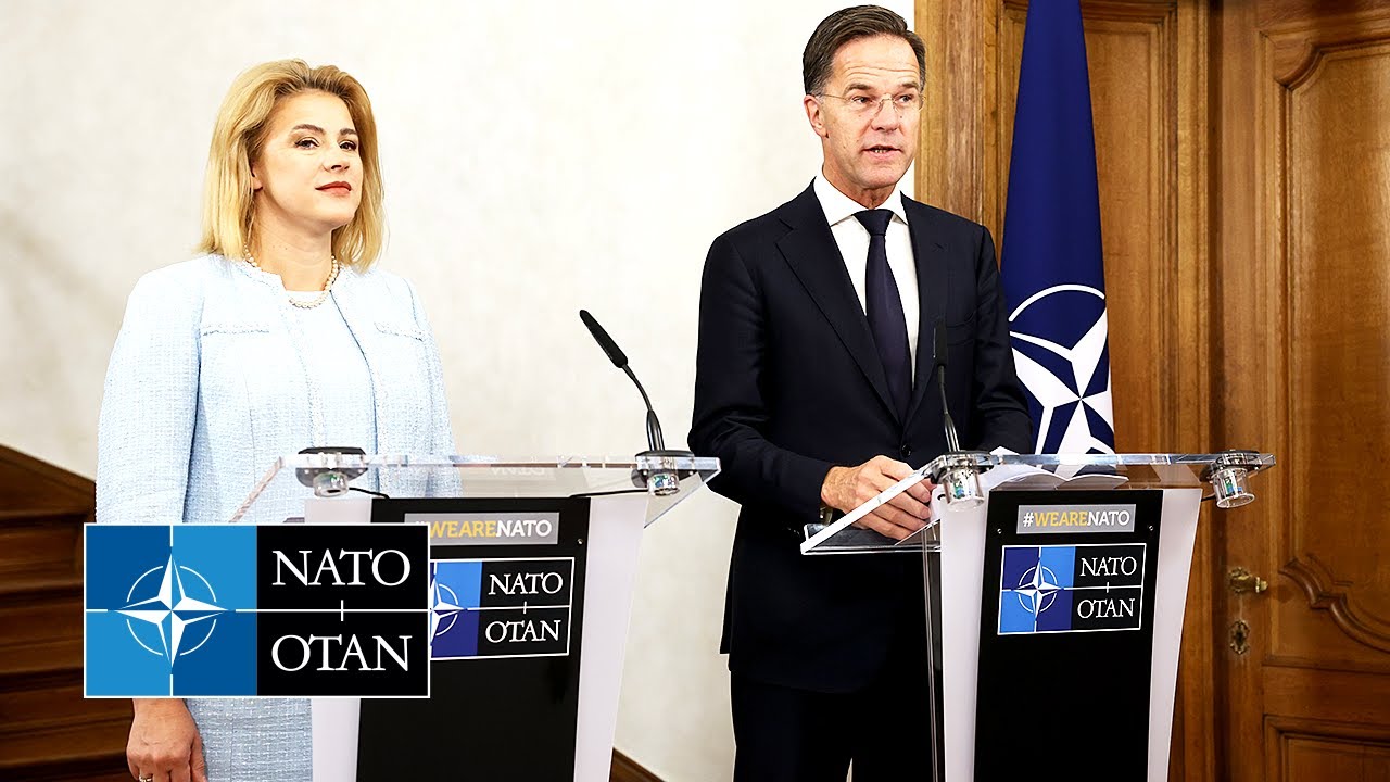 NATO Secretary General with the Prime Minister of Latvia 🇱🇻 Evika Siliņa, 16 OCT 2024