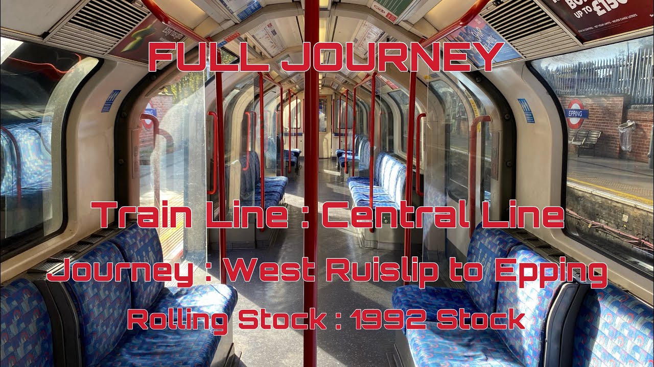 Central Line from West Ruislip to Epping | Full Journey