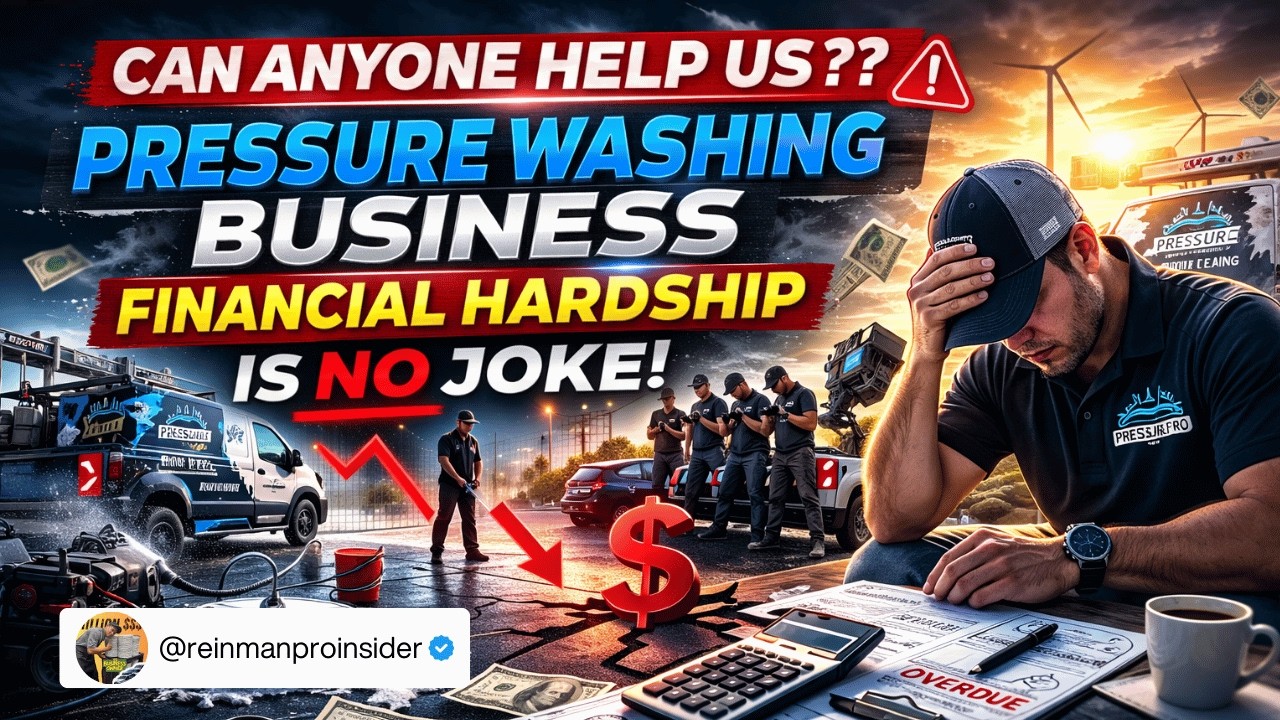 EP 9. Pressure Washing Business Financial Hardship -- Is there still Solution?!