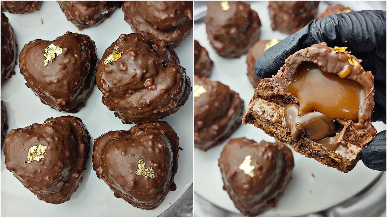 #قاطو2023/🇩🇿 قلوب الملوك فاخرة بالكرامال وشكولاطة هذي الوصفة إدمان لذوقوا يطلب الوصفة من كترت البنة