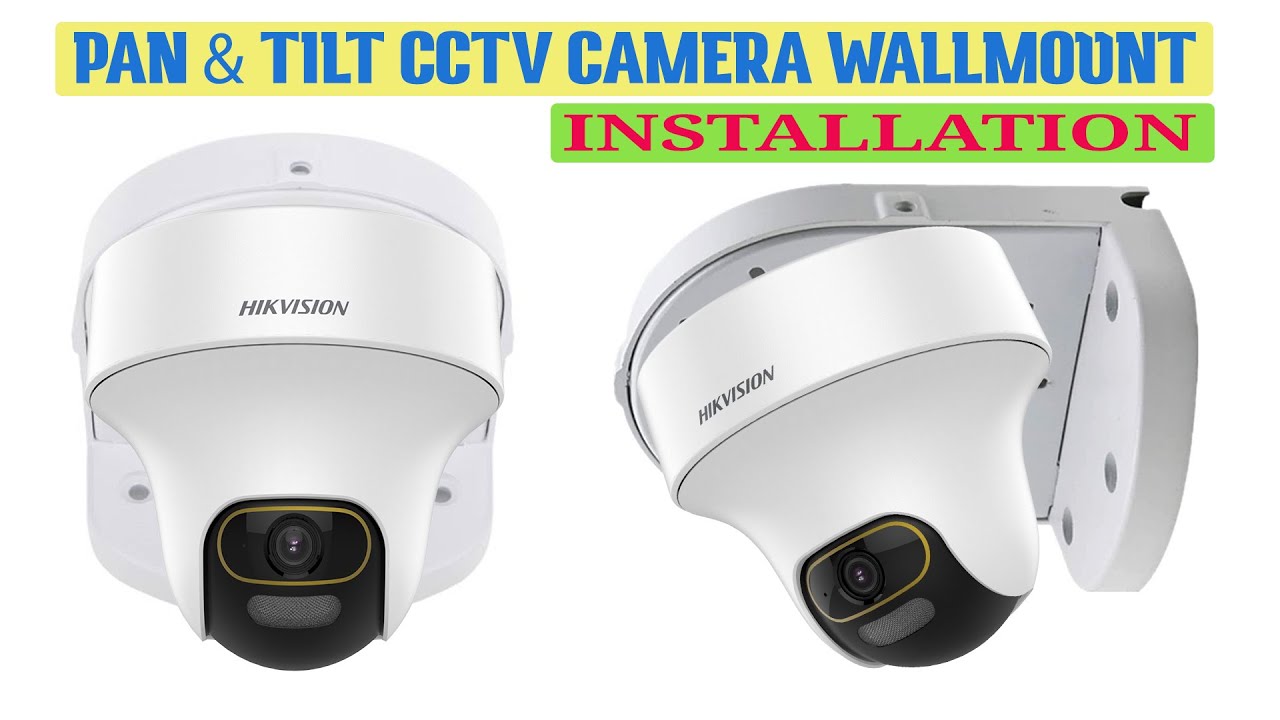 Pan & Tilt dome CCTV camera pvc bracket installation, Bracket Stand for In/Outdoor Dome Camera Mount
