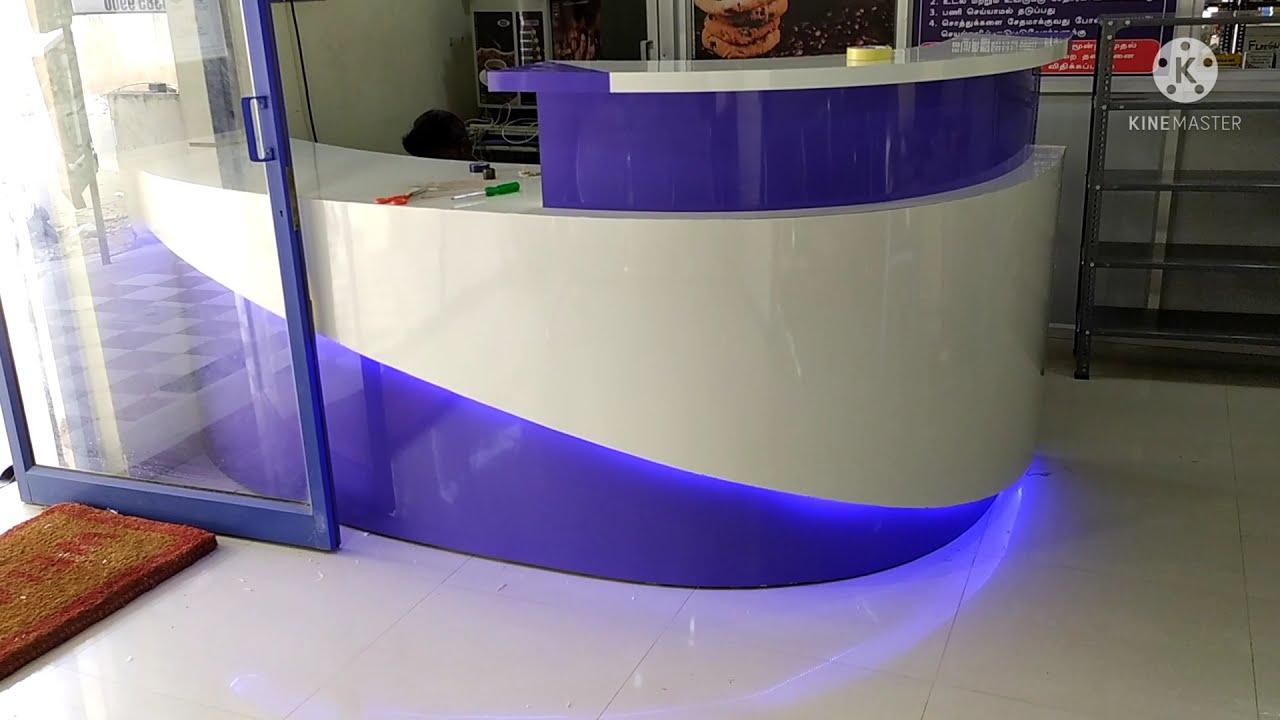 RECEPTION TABLE|INTERIOR DESIGN IDEAS|CARPENTER|RECEPTION COUNTER DESIGN|RECEPTION DESK DESIGN