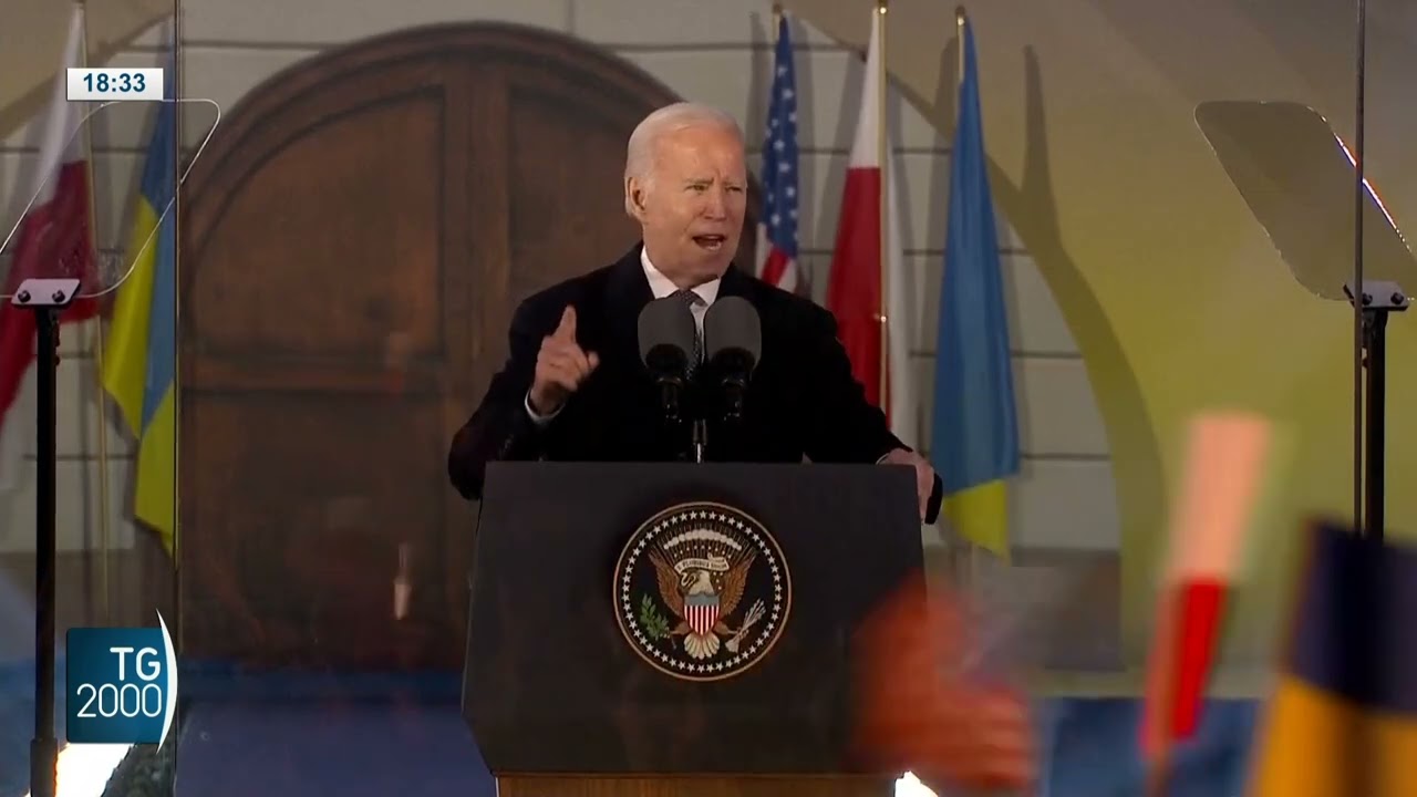 Da Varsavia il discorso di Biden: “Pieno sostegno all’Ucraina”
