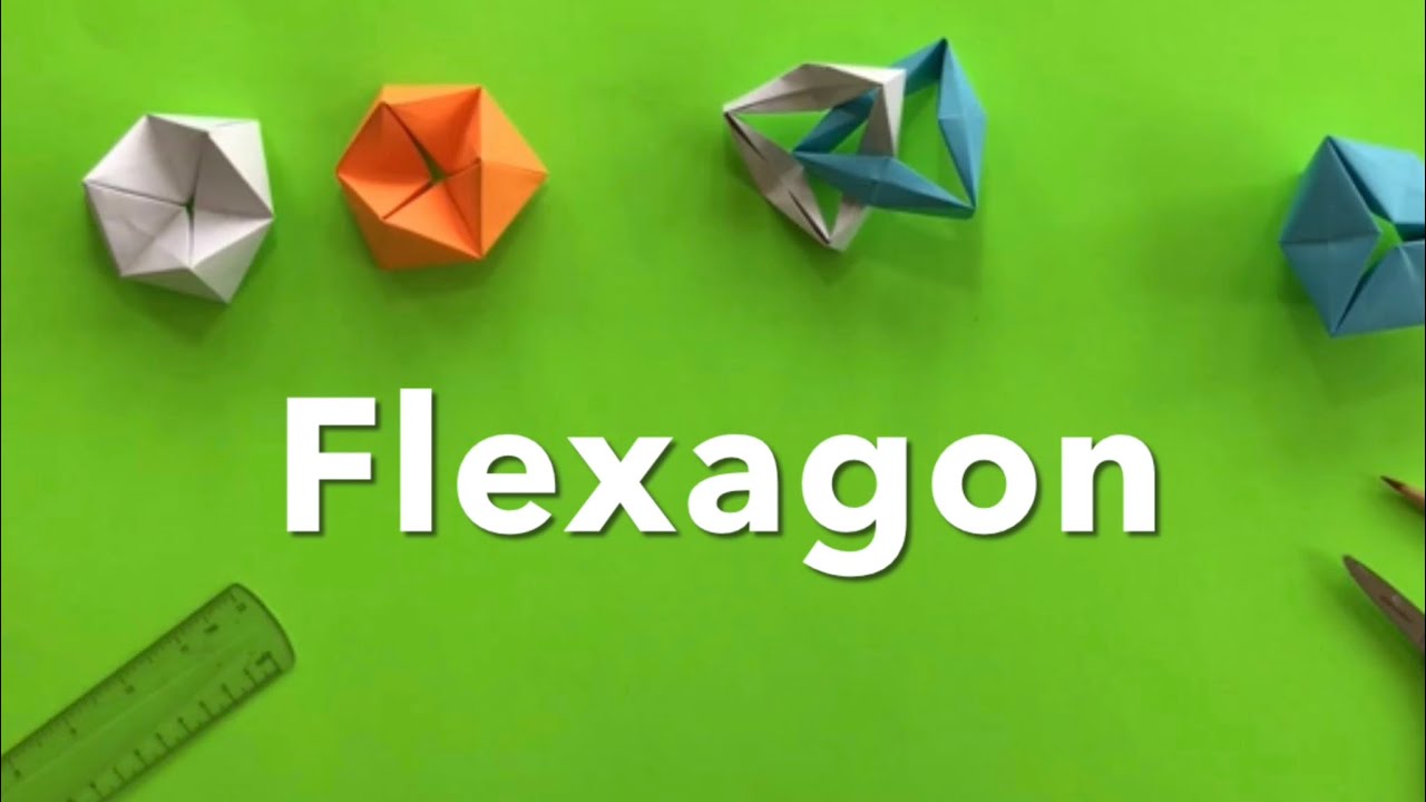 Origami Flexagon Rotates Forever - mini-flexagon - origami geometry