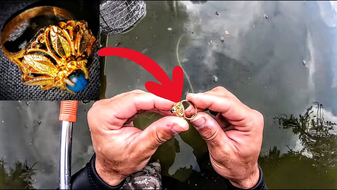 TRAUMFUND bei der SCHATZSUCHE im See!! - Krasser Goldfund mit dem Metalldetektor -  Sondeln XP Deus