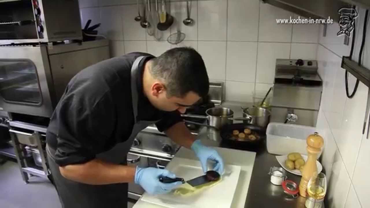 Gebratene Blutwurst mit Jakobsmuscheln