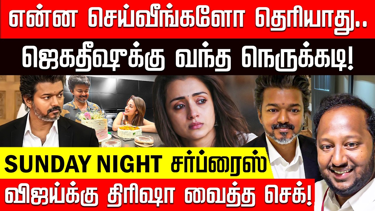 பர்த்டே ட்ரீட்.. முதல்வர் விஜய்க்கு திரிஷா வைத்த செக்! | Vijay | Trisha | Jagadeesh | TVK | Birthday