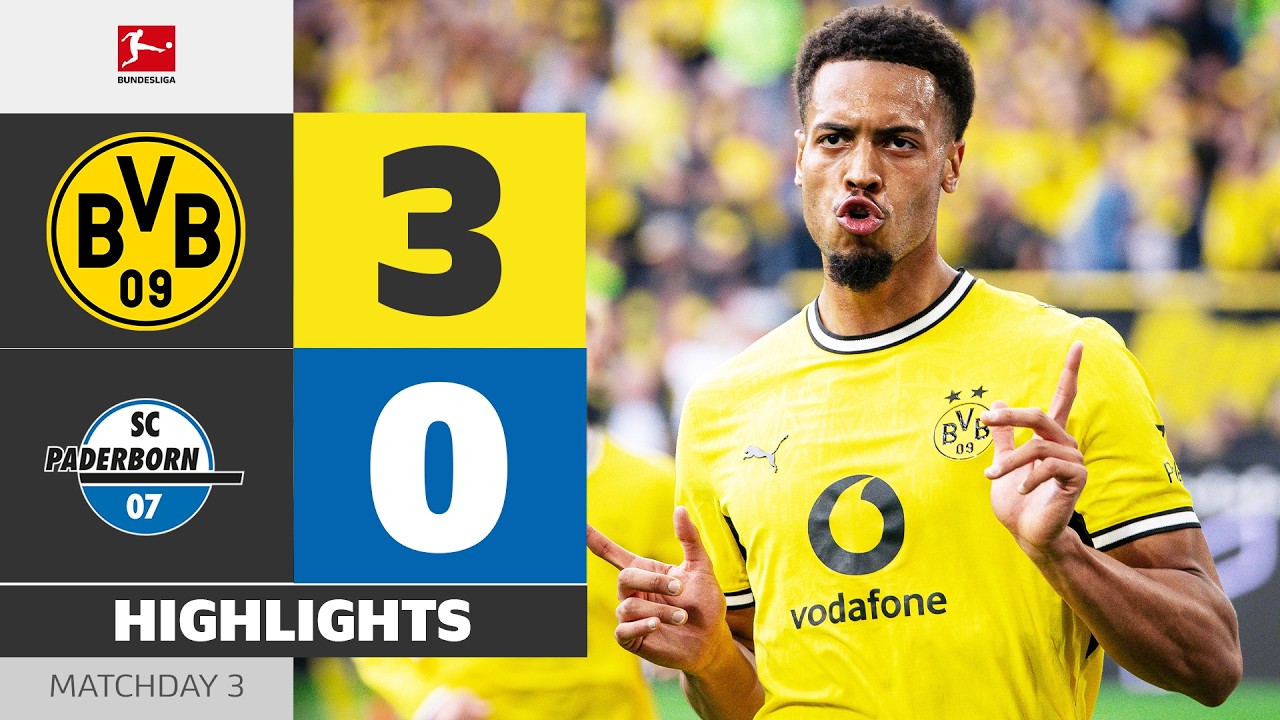 Goal Of The Season?! | BORUSSIA DORTMUND - SC PADERBORN | Highlights | Matchday 3 &ndash; Bundesliga