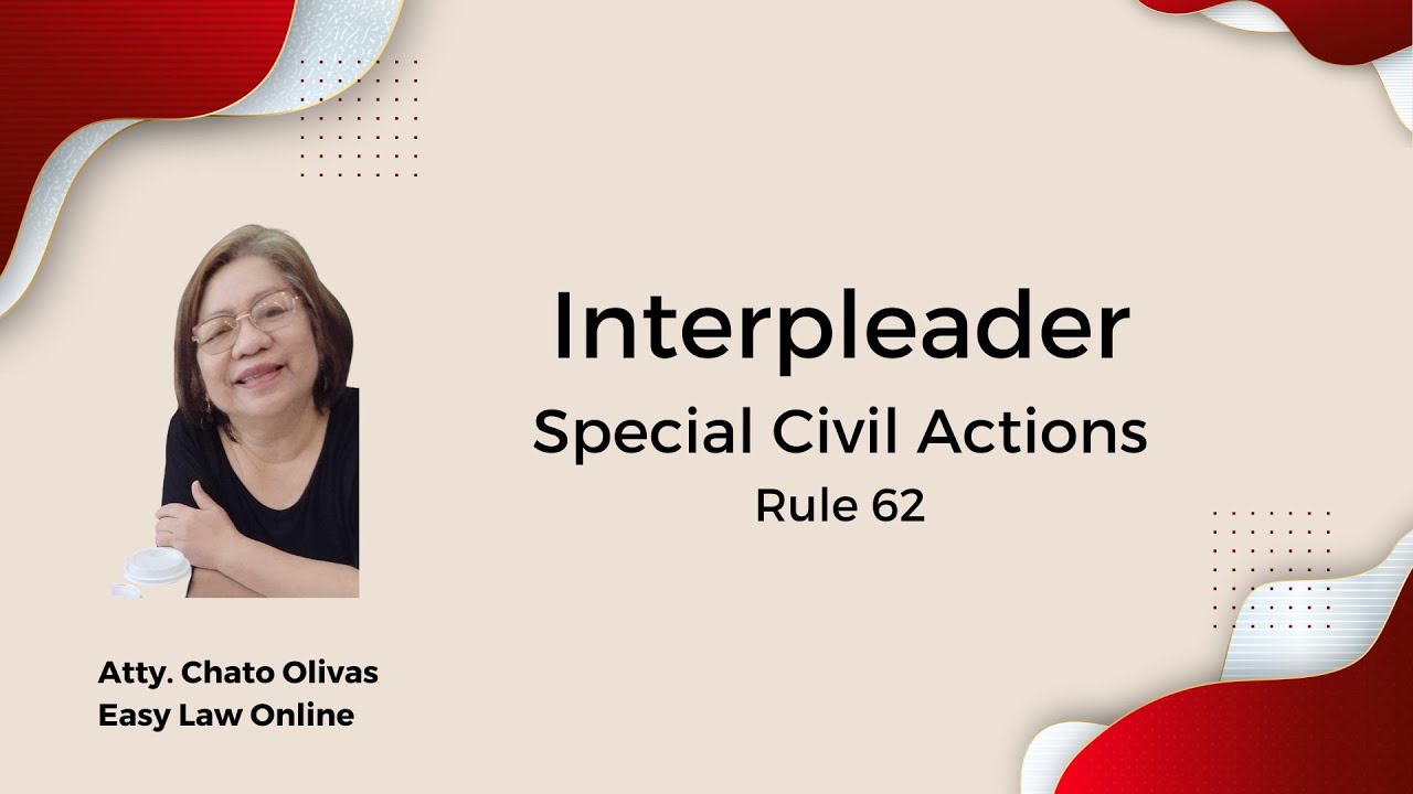[Special Civil Actions] Interpleader