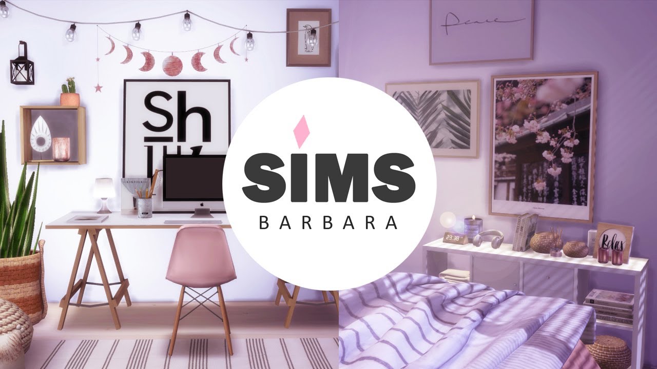 TEEN GIRL STUDENT TINY MODERN HOUSE CC | SIMS  4 | STOP MOTION