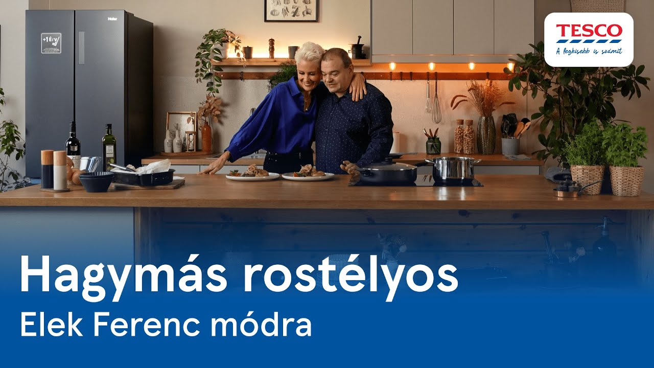 Így készül a hagymás rostélyos | Ízek, sztorik, Tesco - Orosz Barbara és Elek Ferenc a konyhában