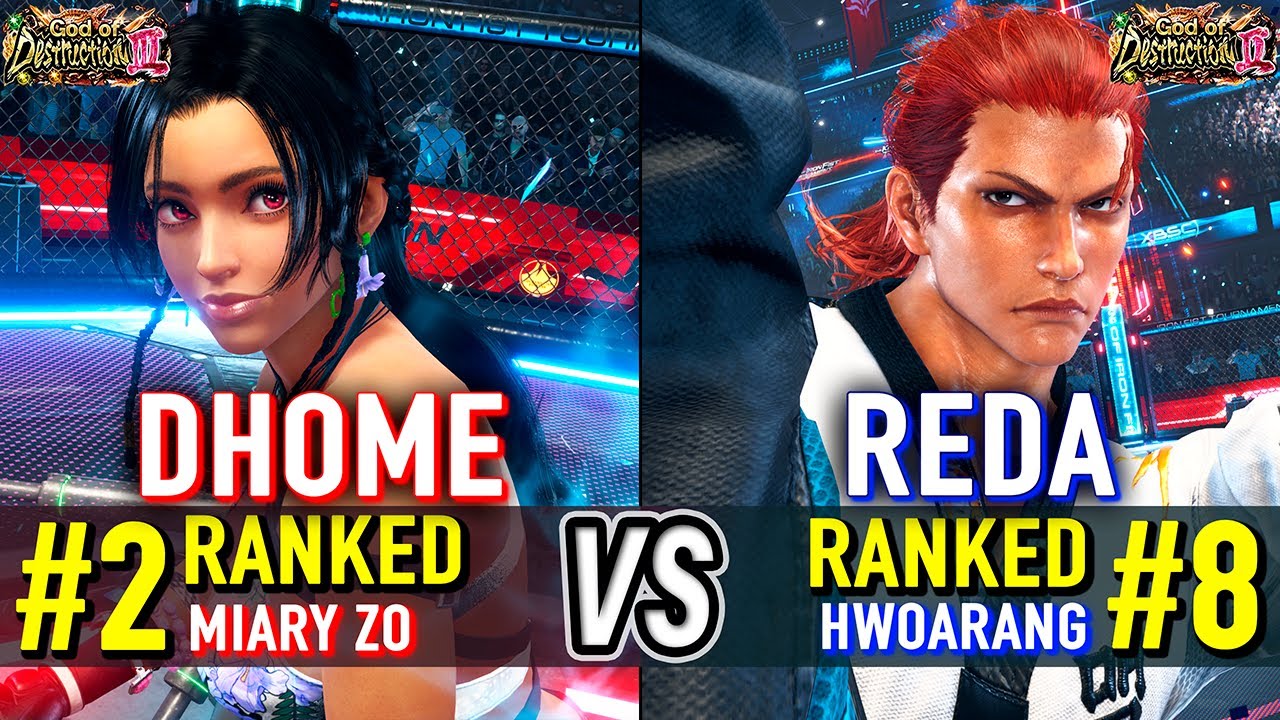T8 🔥 DHOME50HBK (#2 Ranked Miary Zo) vs REDA (#8 Ranked Hwoarang) 🔥 Tekken 8 High Level Gameplay